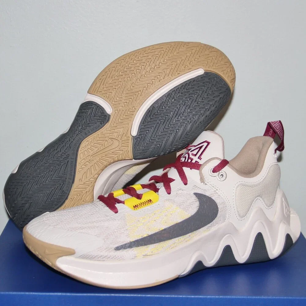 Nike Giannis Immortality 2 Basketball Mens 7 Womens 8.5 Sail Rattan